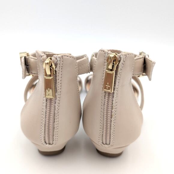 Reaction Kenneth Cole Great Cross Wedge Sandal Women's Cream Size US5.5 EU35.5 - Picture 4 of 10